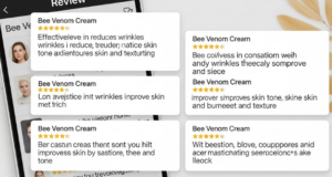 Reviews Bee Venom cream