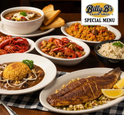 Billy B's Cajun Grill Menu