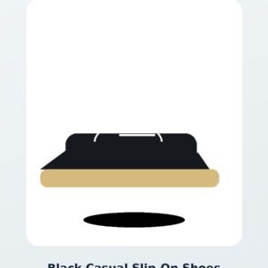 Black Casual Slip-On Shoes