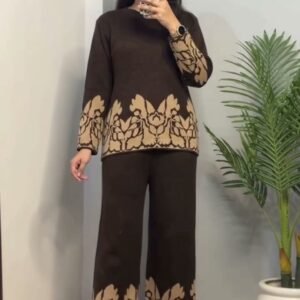 Winter Cord Set – Brown Floral