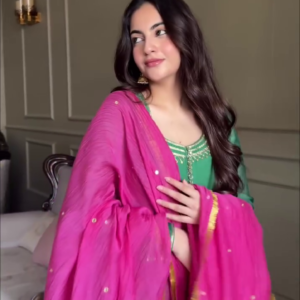 Spotted Wearing Our Sharara Sets for Wedding Celebrations & Festive Gatherings