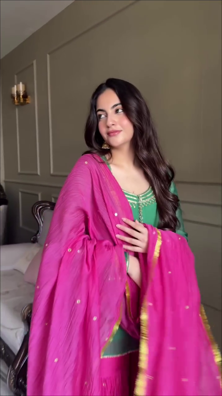 Spotted Wearing Our Sharara Sets for Wedding Celebrations & Festive Gatherings