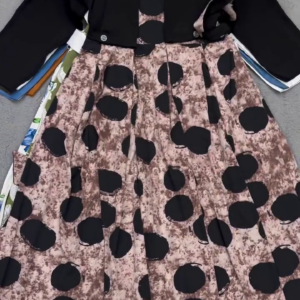 Premium Girls’ Printed Party Dress with Cropped Jacket | Stylish A-Line Flared Dress Set