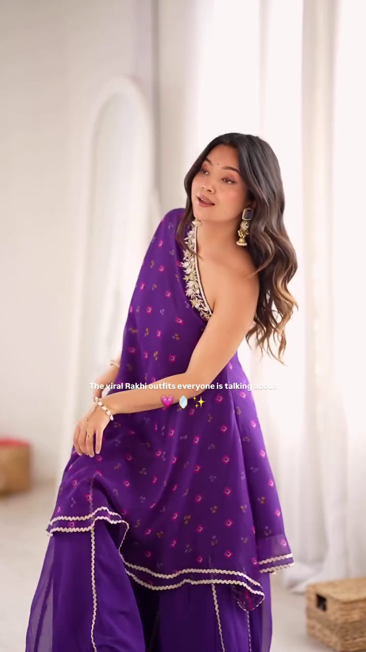 Premium Vibrant Pink Designer Ethnic Sharara Set with Printed Kurti, Flared Sharara Pants, Matching Embellished Dupatta & Decorative Border – Festive Party Wear