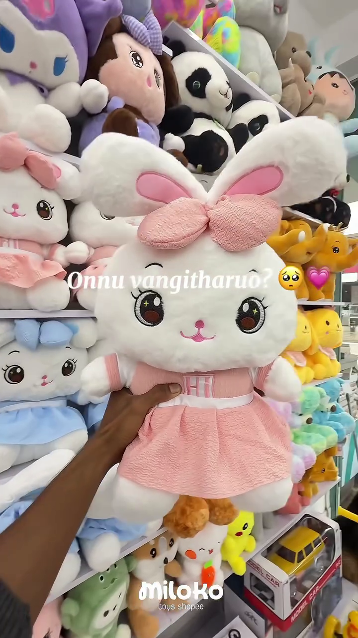 Adorable Premium White & Pink Bunny Girl Soft Plush Toy with Oversized Floppy Ears, Cute Pink Bow, Sparkling Embroidered Eyes, Sweet Doll-Inspired Face, Soft Cuddly Body & Charming Dress-Up Design for Kids, Gifting and Room Décor 🐰🎀💗✨