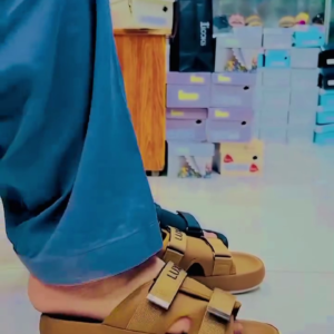 Premium Tan Multi-Strap Casual Sandals for Everyday Comfort