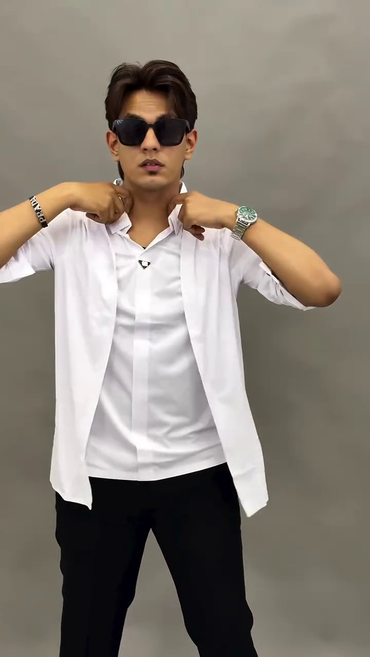 🤎 Premium Brown Layered Shirt Look – Smart Casual Style