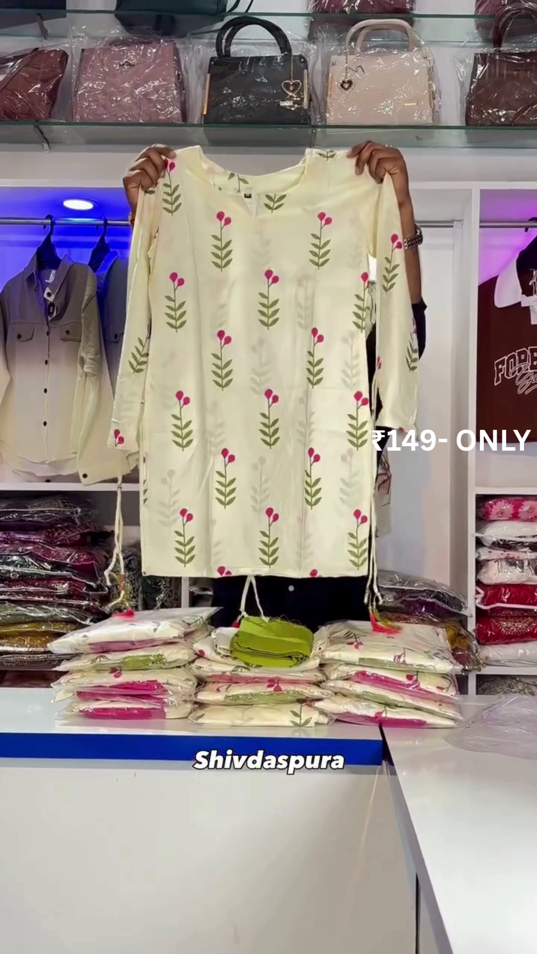 🌸 Elegant Floral Kurti for Everyday Style