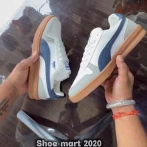 Men’s Casual Sneakers – White & Blue